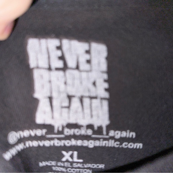 Never Broke Again tee XL NWOT - Picture 3 of 3